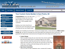 Tablet Screenshot of miller-customhomes.com